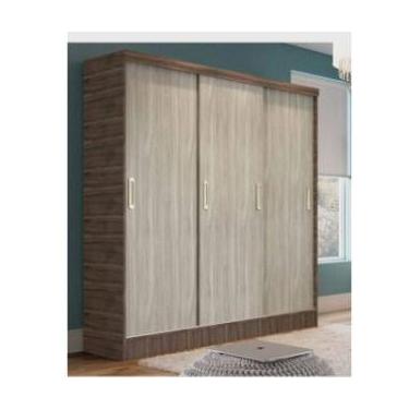 Imagem de Roupeiro três portas de correr percasa fresno carvalho - no-brand