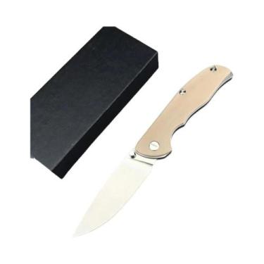 Imagem de Canivete Compacto De Aço D2 Com Cabo G10 Antiderrapante Para Pesca, Ca