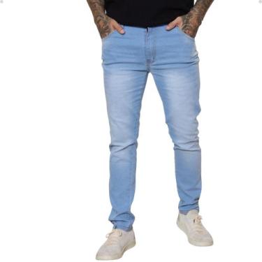Imagem de Calça Jeans Masculina Básica Confortável Com Elastano Casual Moderna -