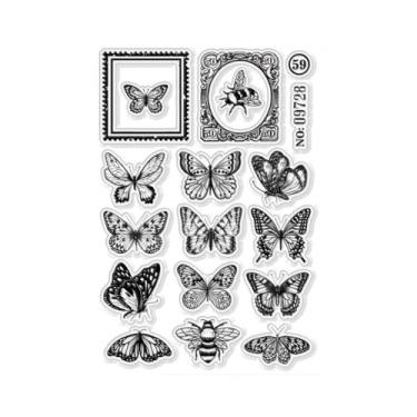 Imagem de Carimbos Transparentes Vintage Para Scrapbooking DIY Com Fundo De Jane