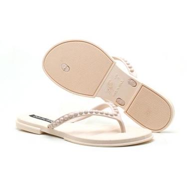 Imagem de Chinelo Feminino Pérola Dedo Confortável Leve Casual Promoção - - Cace