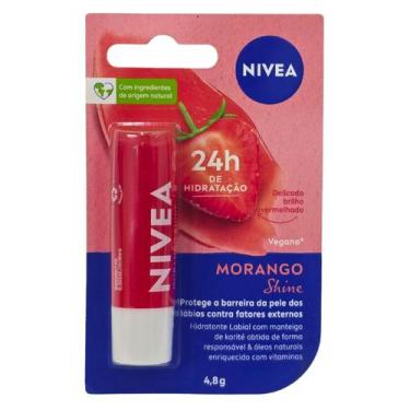 Imagem de Protetor Labial Morango Shine Nivea 4,8g