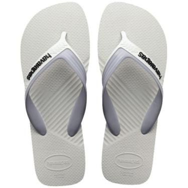 Imagem de Chinelo Masculino Havaianas Dual Branco Cinza Gelo