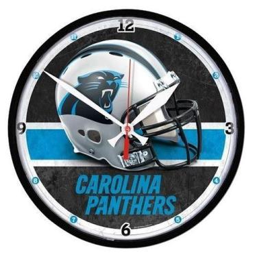Imagem de Relógio de Parede NFL Carolina Panthers 32cm - Wincraft