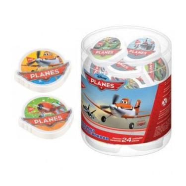 Imagem de Borracha Top Avioes Planes Pote Pvc 24 Unidades - Tris