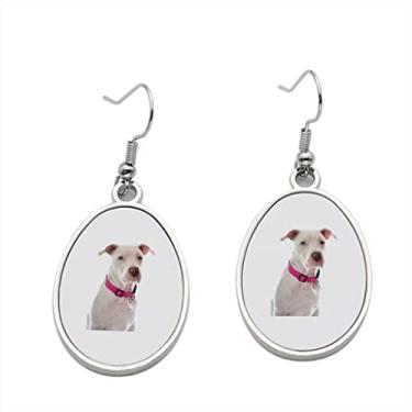 Imagem de Brinco jovem Pitbull Terrier – Brincos pendurados para meninas – Presente de festa de aniversário dos namorados