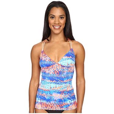 Imagem de TYR Regata 898TTEM7AXS Emerald Lake Cascade Cross Coral/Azul, PP