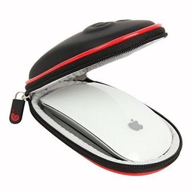 Imagem de Hermitshell Bolsa rígida de armazenamento de EVA para Apple Magic Mouse (I e II 2ª geração) e mosquetão, Preto