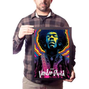 Imagem de Poster Com Moldura A3 Jimi Hendrix - Fanarte