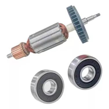 Imagem de Induzido + Rolamento Compatível Lixadeira Makita Sa7000 220v - Bolte