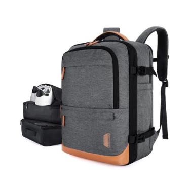 Imagem de Mochila de Viagem BAGSMART 40L com Cubos de Embalagem - Cinza