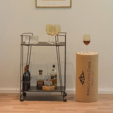 Imagem de Carrinho de Bebidas Decorativo Retangular