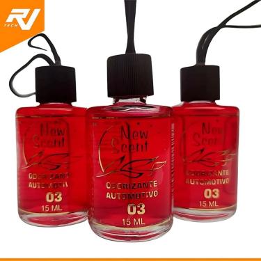 Imagem de Kit 3 Aromatizante Cheirinho Carro Essência Importada Newscent 15ml