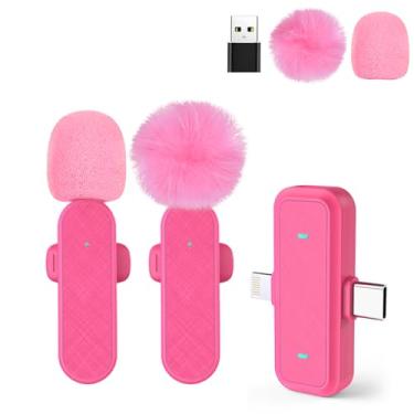 Imagem de Tearstone Microfone Lavalier sem fio para iPhone/Android, mini microfone de lapela com capa de carregamento, clipe magnético, cancelamento de ruído, alcance de 300 pés, microfone condensador para