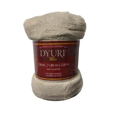 Imagem de Manta Microfibra Casal 180x200cm Dyuri Lisa Jolitex, Bege