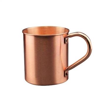 Imagem de hezhuhe2258 Caneca de cobre de 450 ml, copo de água, copo reto, bar, coquetel, caneca de cerveja, caneca de café