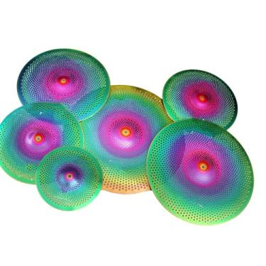 Imagem de Conjunto De 6 Peças De Pratos Mudos Coloridos CONJUNTO DE BATERIA JAZZ Pratos de bateria para iniciantes