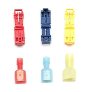 Imagem de 120/240 PCS Conector de cabo elétrico rápido terminal de fio de bloqueio de emenda terminal de fio de crimpagem (160 peças)