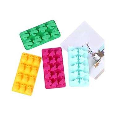 Imagem de Forma De Gelo De Silicone Flexível Com Desenhos De Cacto Havaiano, Aba