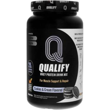 Imagem de Proteína em pó Qualify Whey Cookies & Cream 780g 25g de proteína-Unissex