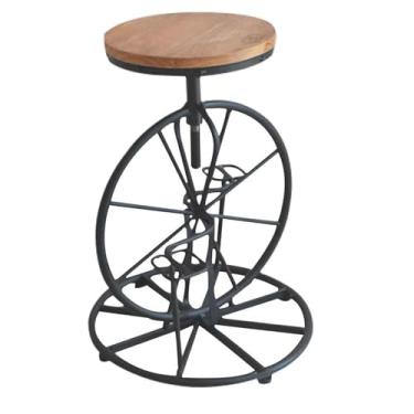 Imagem de YPDJVLTI Banqueta de bar criativa cadeira de bar giratória para bicicleta 65-80 cm altura ajustável carga alta 150 kg banco traseiro traseiro bonito