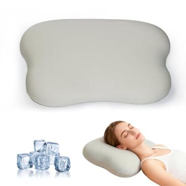 Imagem de Garvee Almofada de pescoço cervical para alívio da dor no pescoço e ombro, almofada ergonômica de espuma viscoelástica refrescante, almofada de suporte ortopédico para pessoas que dormem de barriga