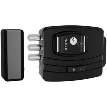 Imagem de Fechadura eletrônica portão ultra magic card agl, Preto