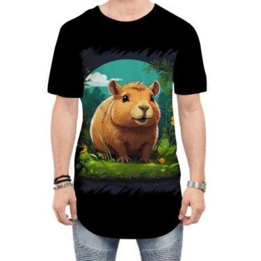 Imagem de Camiseta Longline Capivara do Bem Animalzinho 12 - Kasubeck Store, M