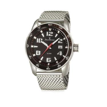 Imagem de Relógio Pulso Jean Vernier Masculino Analógico Aço Moderno-Masculino