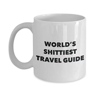Imagem de Caneca de café guia de viagem – guia de viagem mais do mundo – presentes para guia de viagem – ideia divertida de
