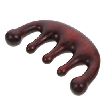 Imagem de Amosfun Pente De Massagem Pente De Raspar Pente Para Cuidar Do Cabelo Pente Para Cabelo Pente De Cabelo Acuponto Escova De Cabelo Desembaraçar Pentear Calmante Dentes Grandes Resina Viagem