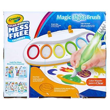 Imagem de Crayola Color Wonder Mess Free Light Brush, Materiais de Pintura, Presente para Crianças, 4, 4, 5, 6