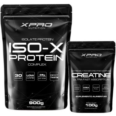 Imagem de KIT ISOLATE PROTEIN ISO-X PROTEIN - 900G + CREATINA 100G - XPRO NUTRITION 
