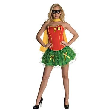 Imagem de Rubies Costume Co DC Comics Secret Wishes Robin espartilho e fantasia tutu, Vermelho/verde, PP