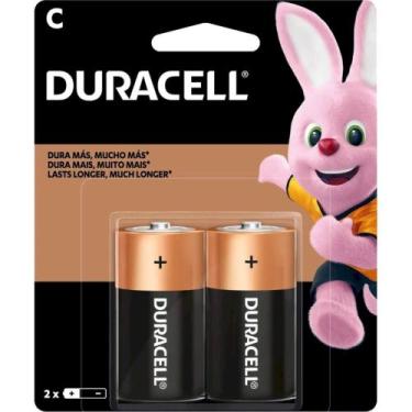 Imagem de Pilha Acalina Duracell Media C Cartela Com 2 Unidades