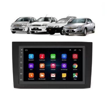 Imagem de Kit Multimídia Meriva Vectra Mold Preto Android 7 Pol Rádio Bt USB GPS