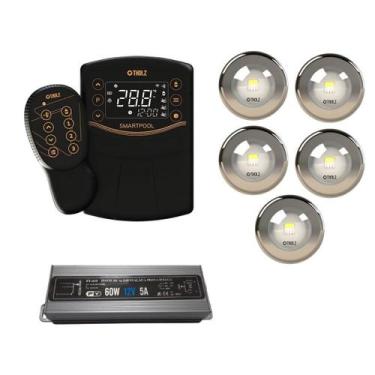 Imagem de 5x led 10w tholz + fonte 60w +  smartpool, 10W