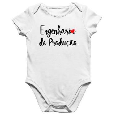 Imagem de Body Bebê Algodão Engenharia de Produção - Foca na Moda, Branco, GG