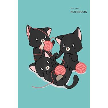 Imagem de Cat notebook for school: Notebook Dotted Grid, 110+ Pages, (6 x 9 inches) Large.