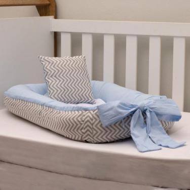 Imagem de Ninho Redutor Chevron Azul - Picoka Baby