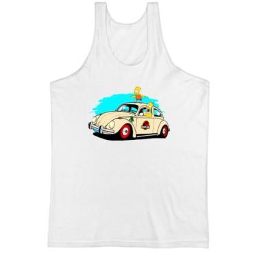 Imagem de Camiseta Regata Bart e Hommer no fusca do Jurassic Park - Alearts, P
