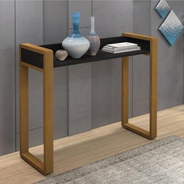 Imagem de Aparador New Para Hall De Entrada Linha MDF Premium - Valuchi, Preto