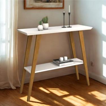 Imagem de Aparador Monaco Pés Modelo Palito Com Prateleira Adicional - Valuchi, 