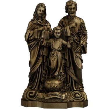 Imagem de Estátua Sagrada Família Imagem Católica (Cor Ouro Velho)