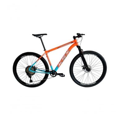 Imagem de Bicicleta Aro 29 Ksx Sd7 12v Garfo Com Trava K7 11/50 Freios Hidráulicos Kit 1x12 - Laranja/azul Tam. 21