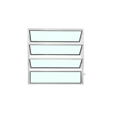 Imagem de Vitro Basculante Branco 80x80 Linha Esmeralda Vidro Liso