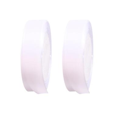 Imagem de 2 rolos de 2 cm x 22 m fitas de cetim de cor sólida para fazer laços de cabelo para fazer caixa de embrulho florista buquê embalagem fita de poliéster fita de decoração de bolo fita de festa de