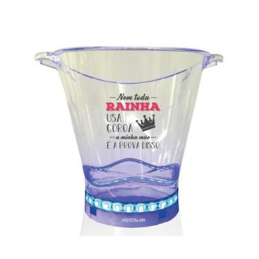 Imagem de Balde De Gelo Com Led Personalizado Dia Das Mães - Krystalon
