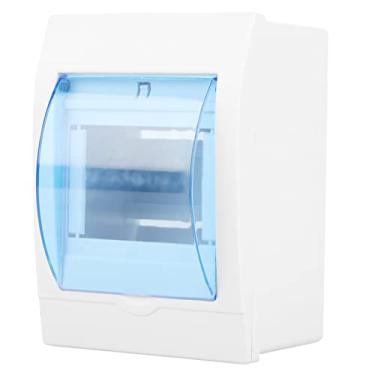 Imagem de Hyuduo Caixa de Disjuntor de 3-4 Way Box de Distribuição de Plástico do Circuito Gabinete Com Tampa Azul Transparente para Montagem Em Parede Interna Home Hotel Shop Uso