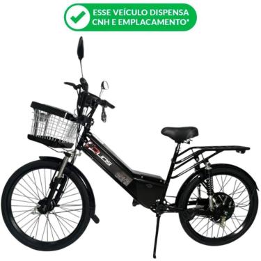 Imagem de Bicicleta Elétrica New Confort FULL 800W 48V Retrovisor Alarme Cor Preta-Unissex